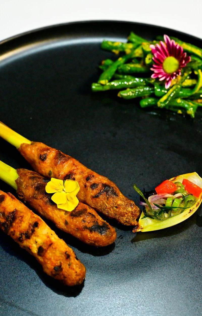 Crispy Shrimp Satay Skewers