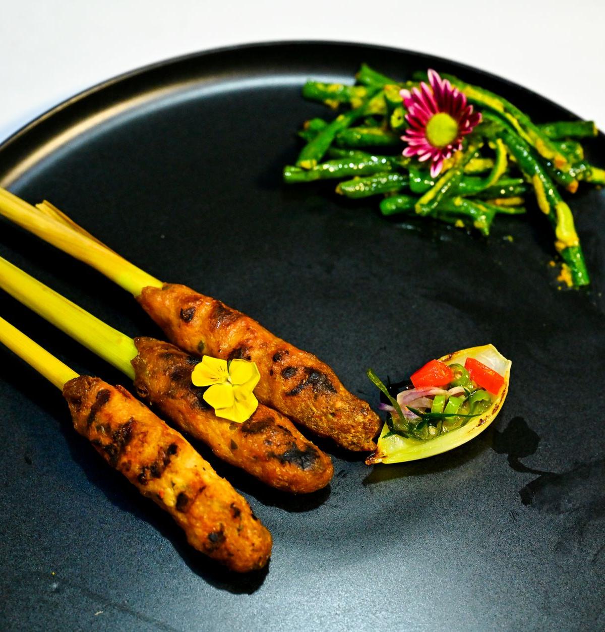 Crispy Shrimp Satay Skewers