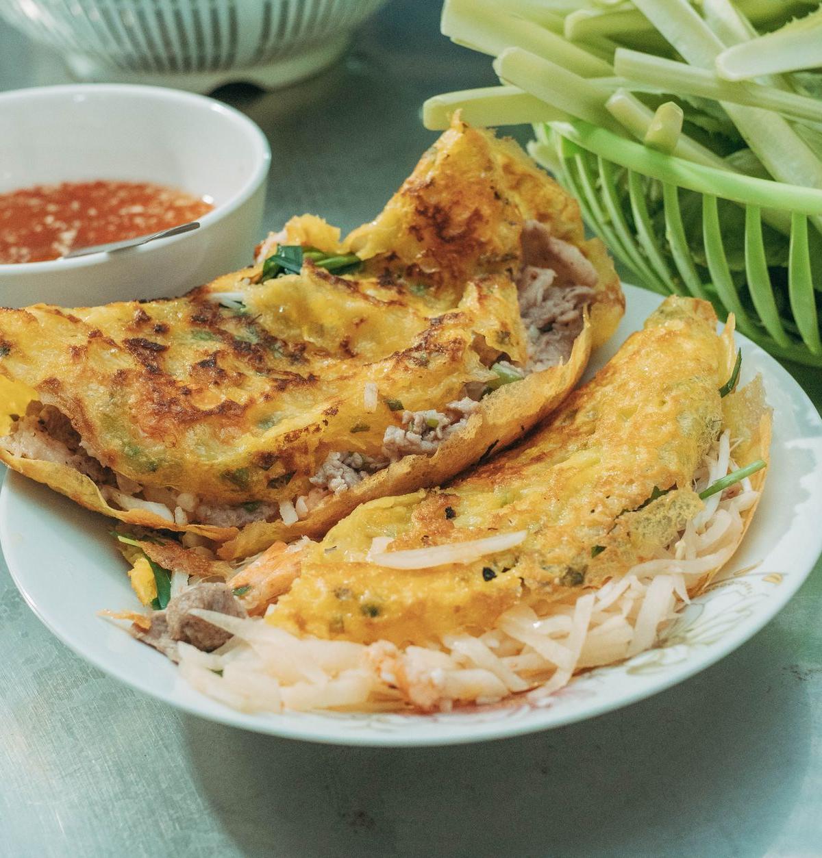 Crispy Shrimp & Squid Crepes