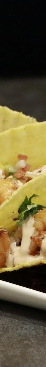 Crispy Shrimp Tacos With Lime Crema