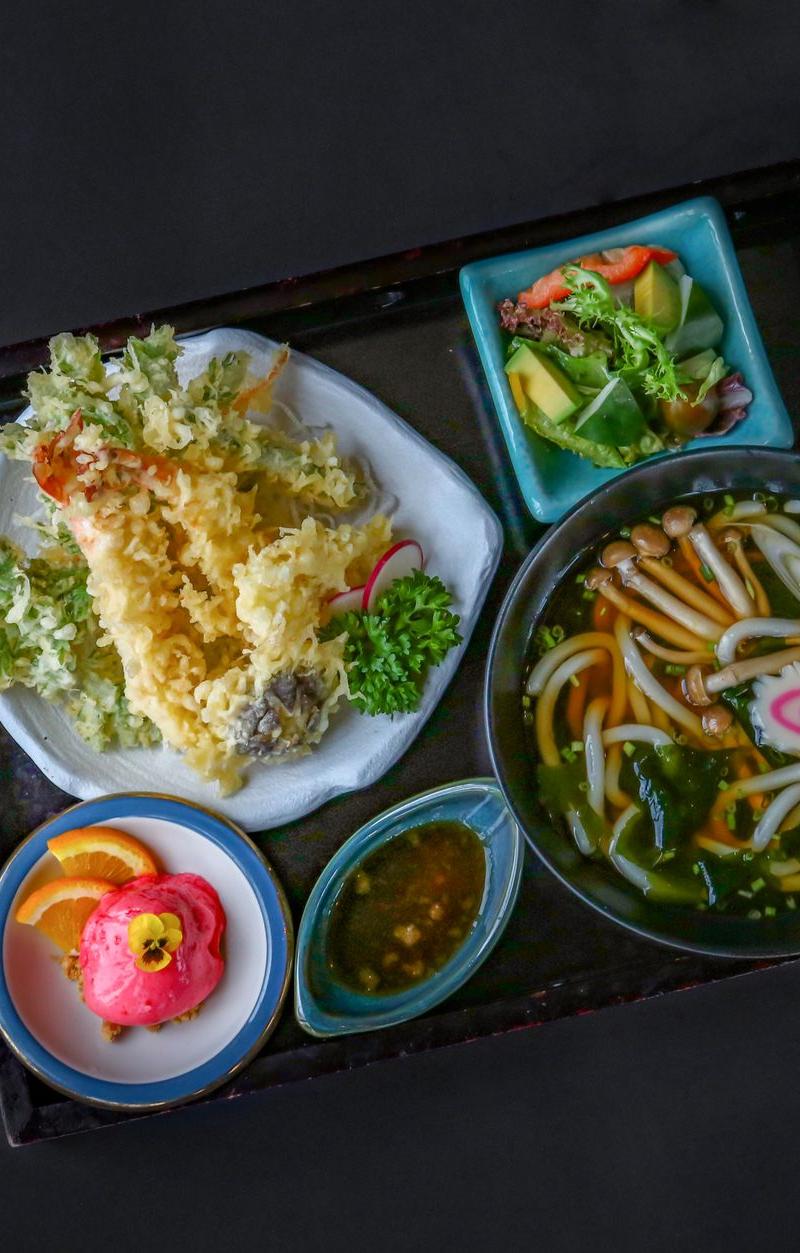 20-Min Crispy Shrimp Tempura Noodle Bowl