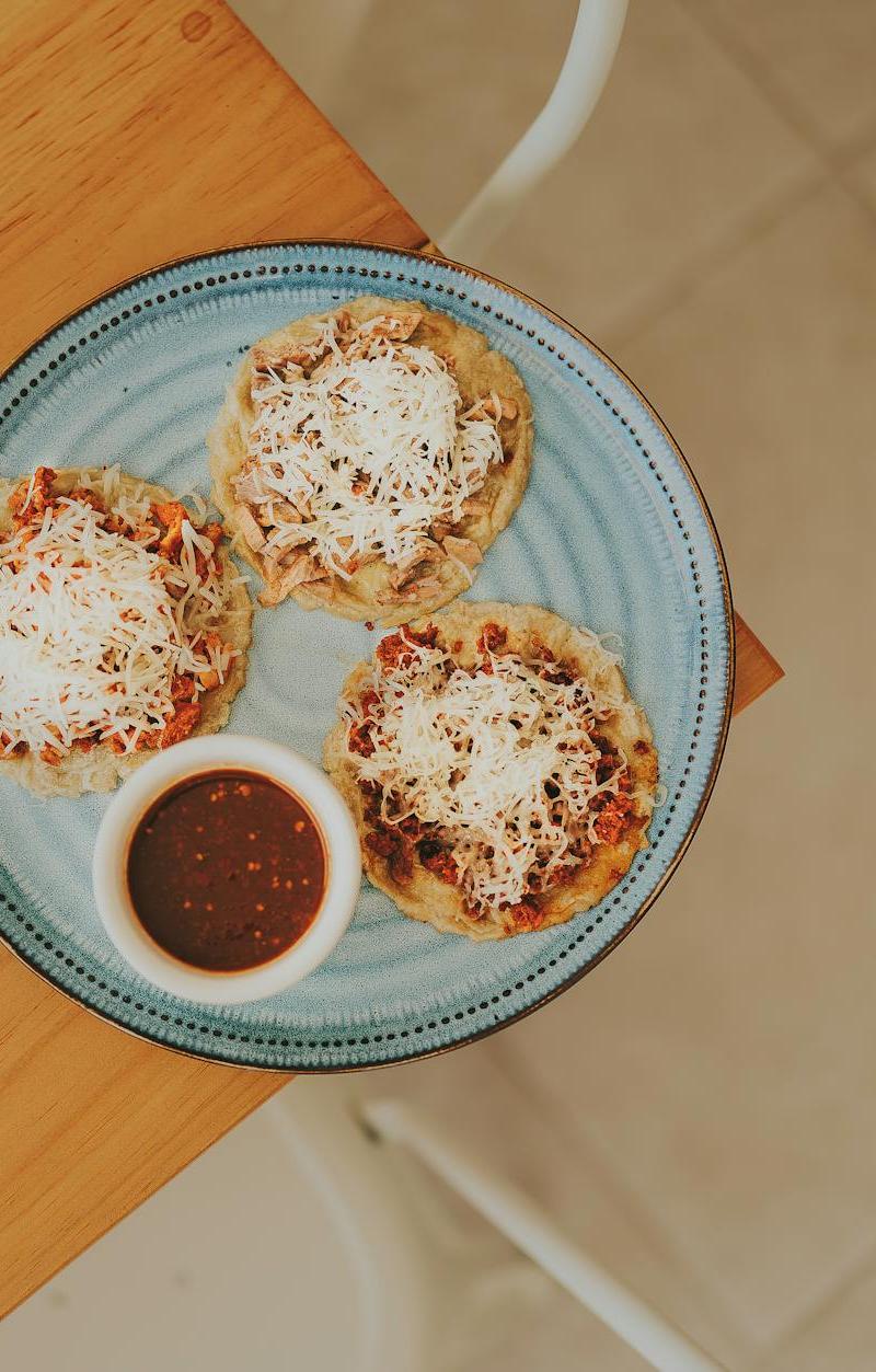 Crispy Sopes with Shredded Beef Tinga