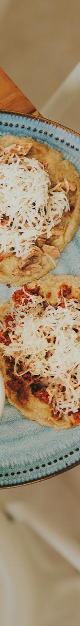 Crispy Sopes with Shredded Beef Tinga