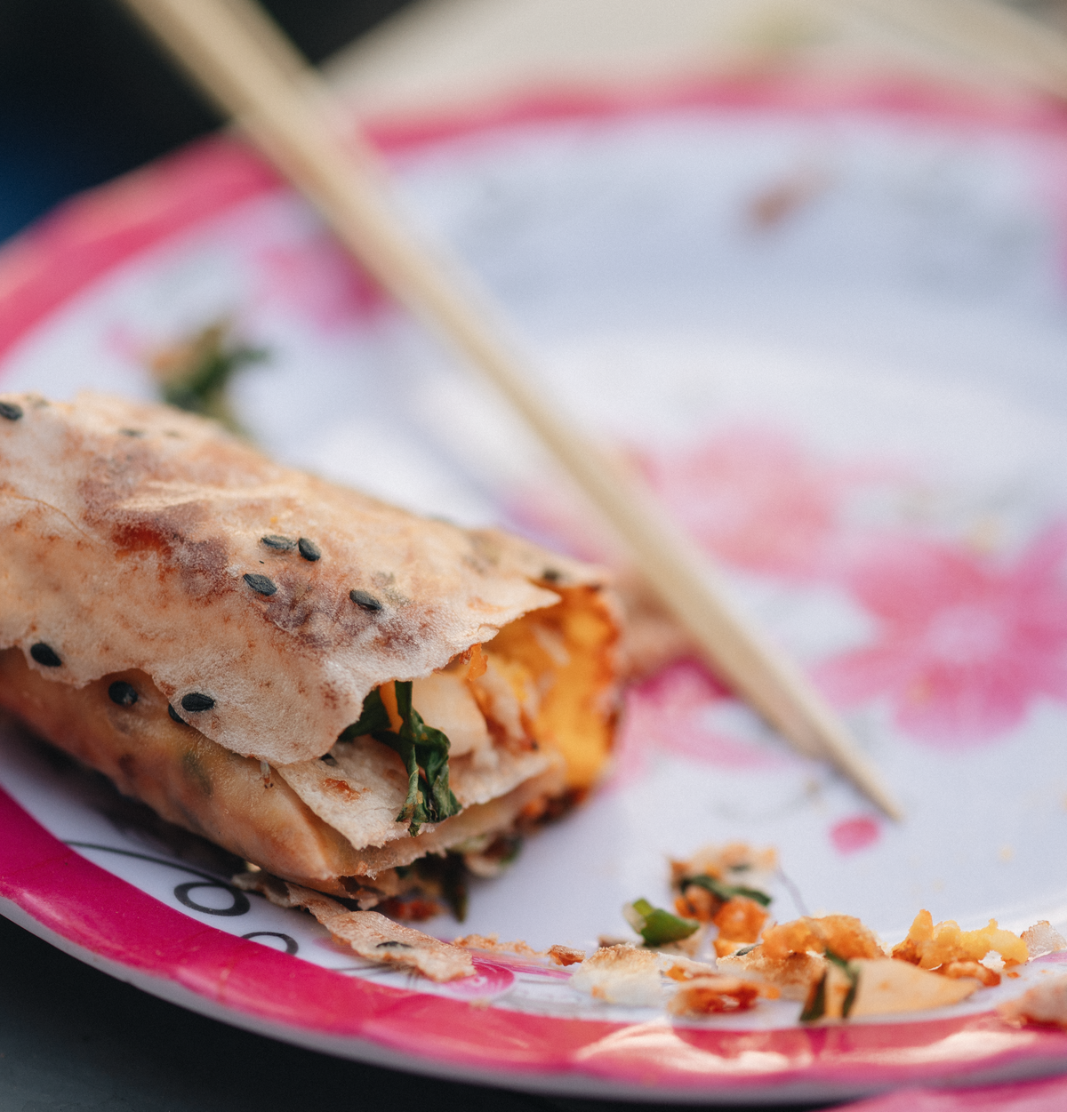 Crispy Soy Egg Pancake Roll