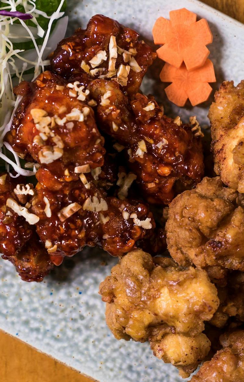 Crispy Soy Garlic Chicken with Slaw