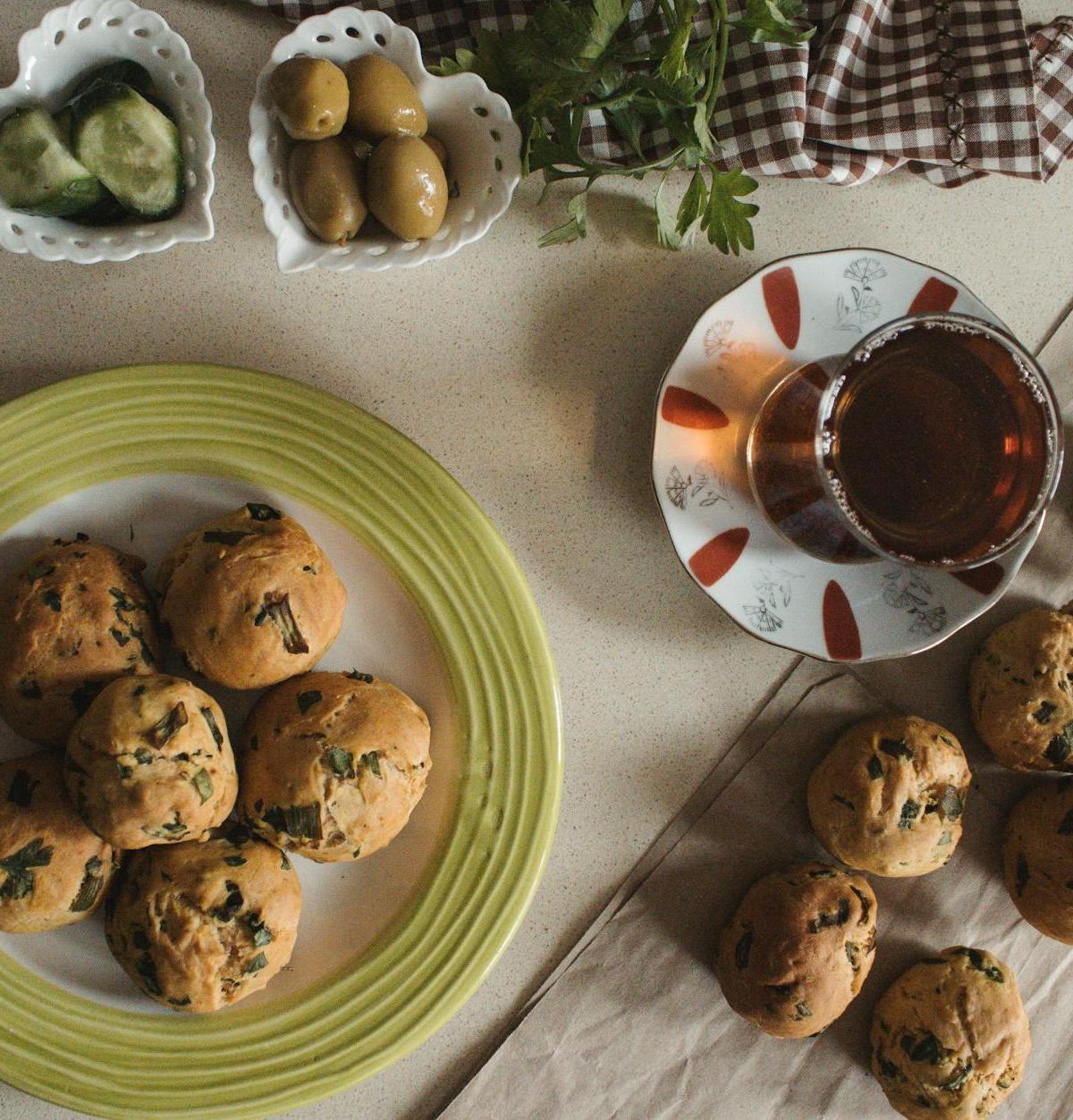 Crispy Spinach & Feta Borek with Turkish Tea