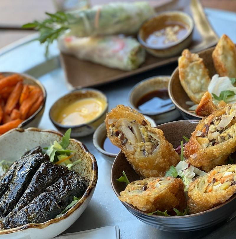 Crispy Spring Rolls & Noodle Bowl