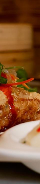 Crispy Spring Rolls with Peanut Sauce