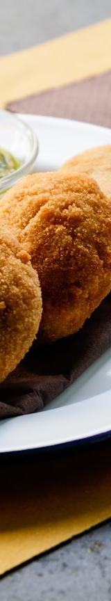 Crispy Stuffed Potatoes with Lime Dipping Sauces