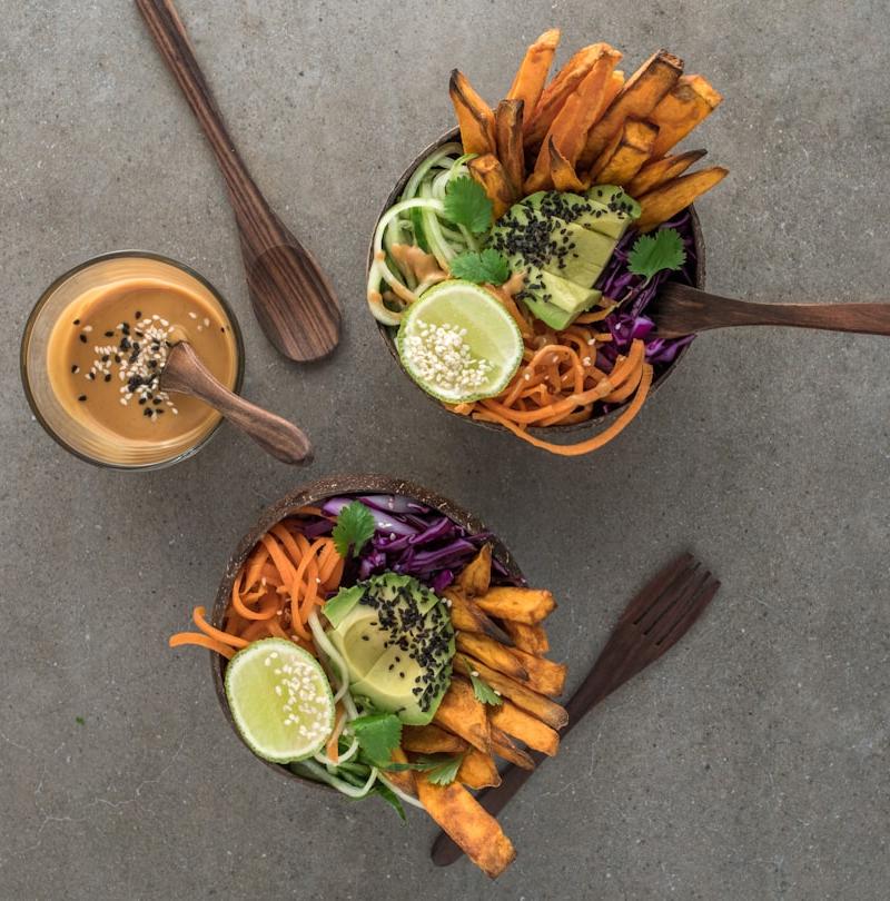 Crispy Sweet Potato Fries with Spicy Aioli