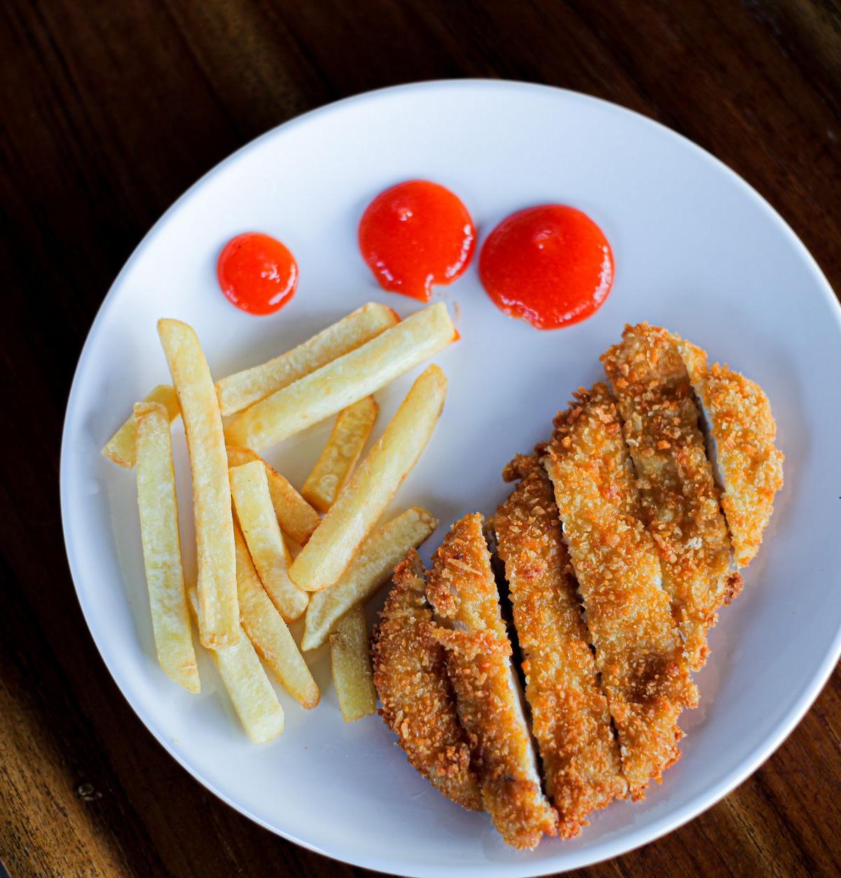 Crispy Taiwanese Chicken with Fries & Chili