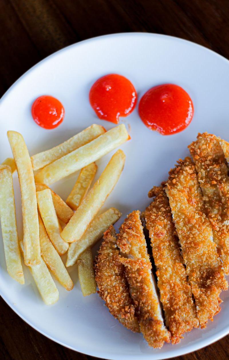 Crispy Taiwanese Chicken with Fries & Chili