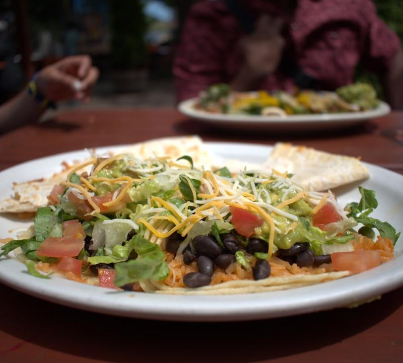 Crispy Tlayudas with Black Beans & Cheese