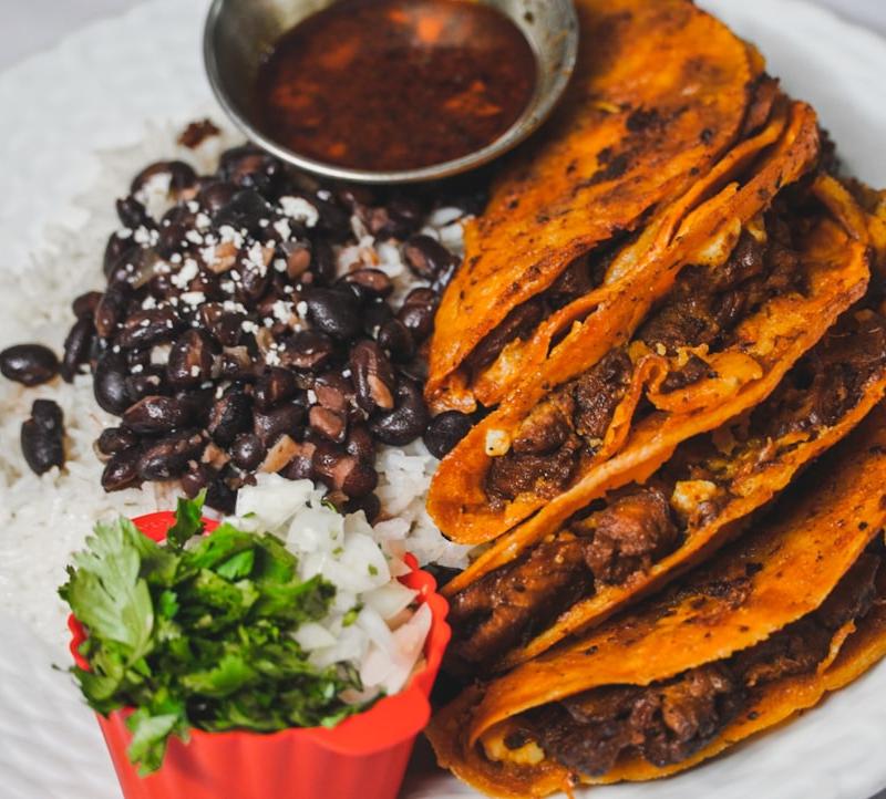 Crispy Tlayudas with Charred Beans & Toppings
