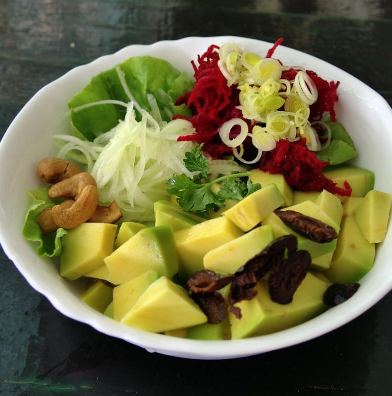 Crispy Tofu and Avocado Salad