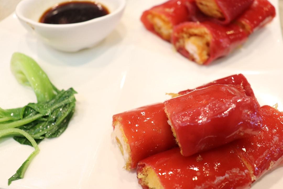 Crispy Tofu Skin Rolls with Bok Choy