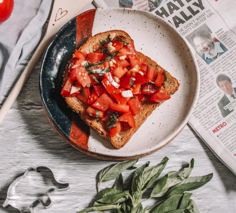 Crispy Tomato Bruschetta