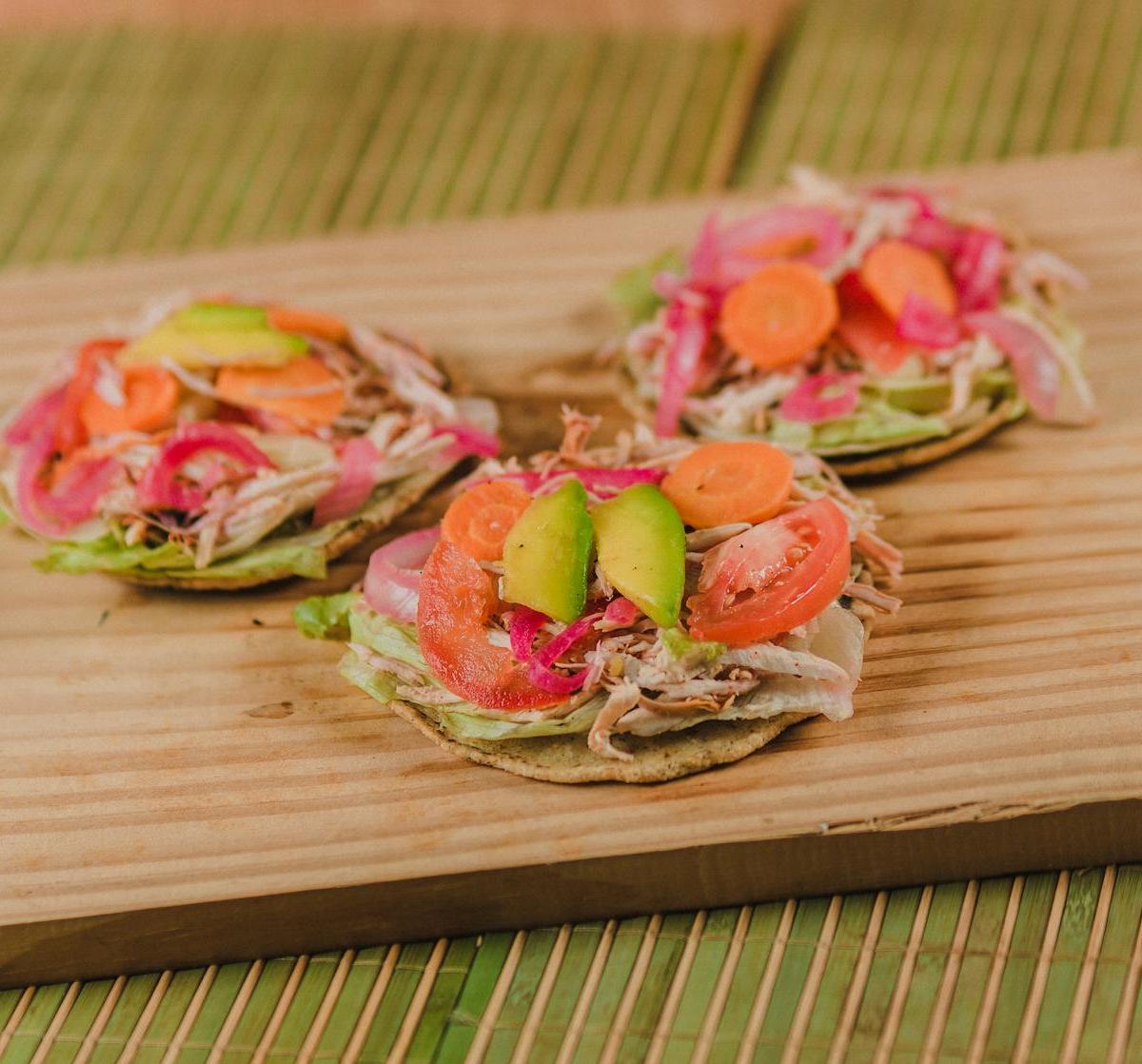 Crispy Tostadas with Charred Corn & Queso