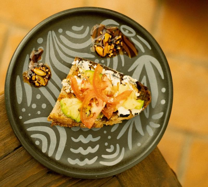 Crispy Vegetable Tart with Balsamic Glaze