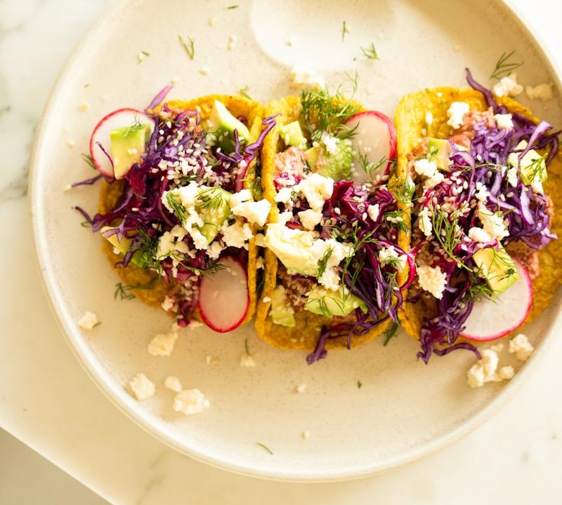 Crispy Vegetable Tostadas