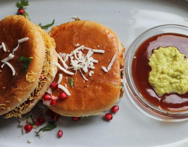 Crispy Vetkoek with Cheese & Chutney