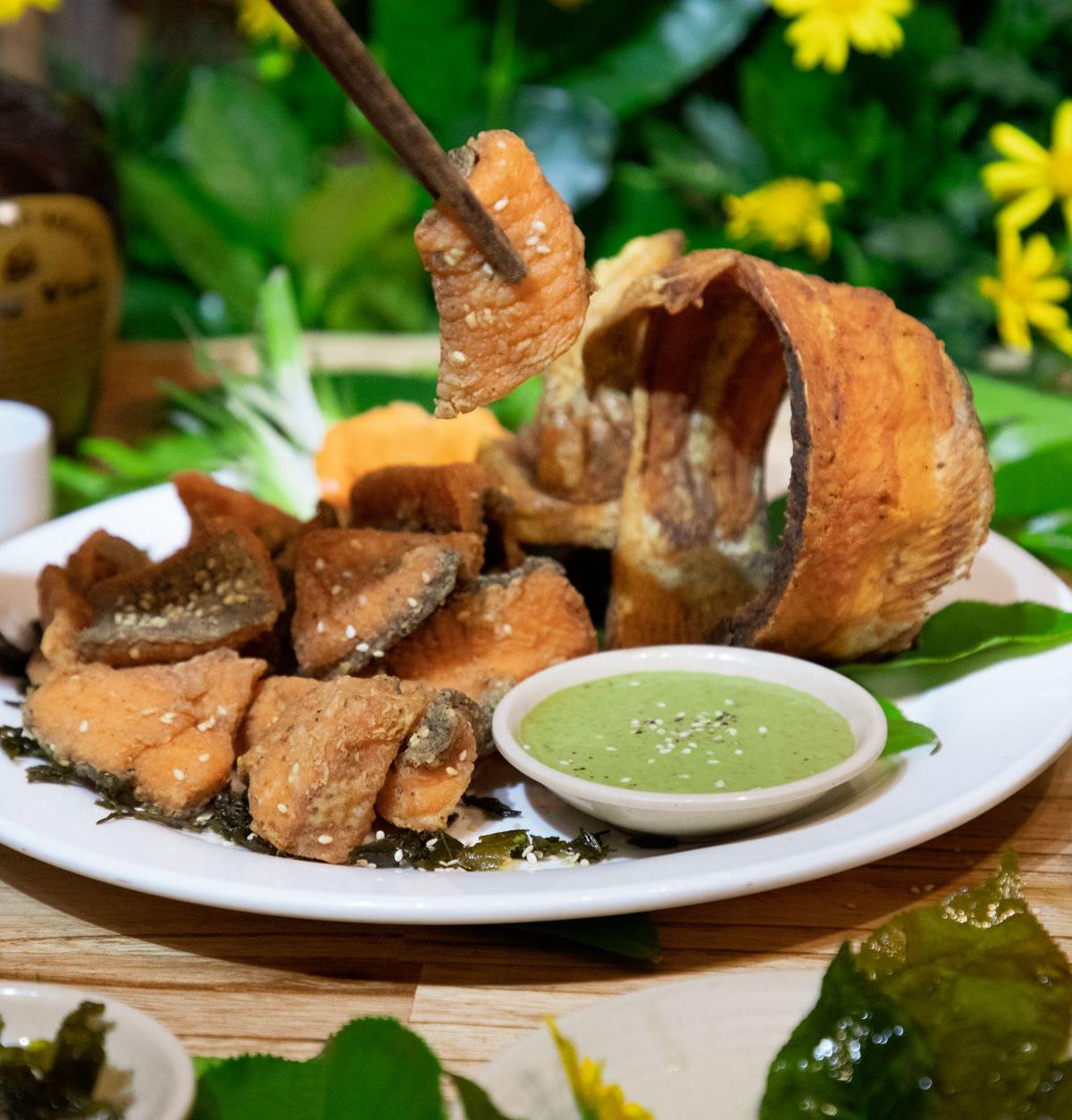 Crispy Whole Fish with Ginger and Scallions