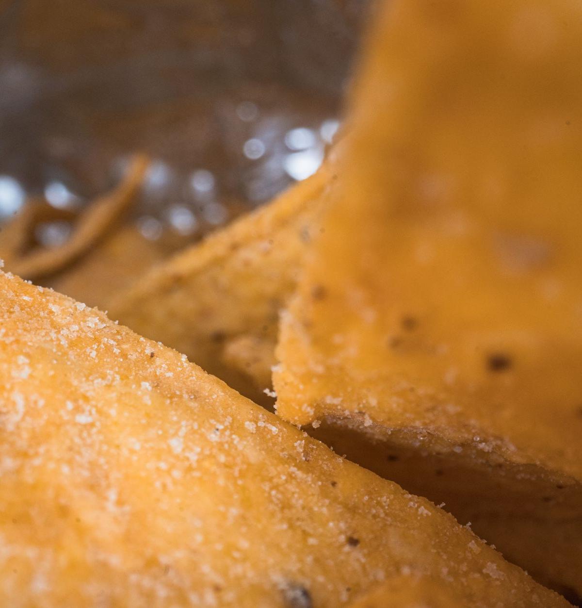 Crispy Wonton Chips with Chili Oil