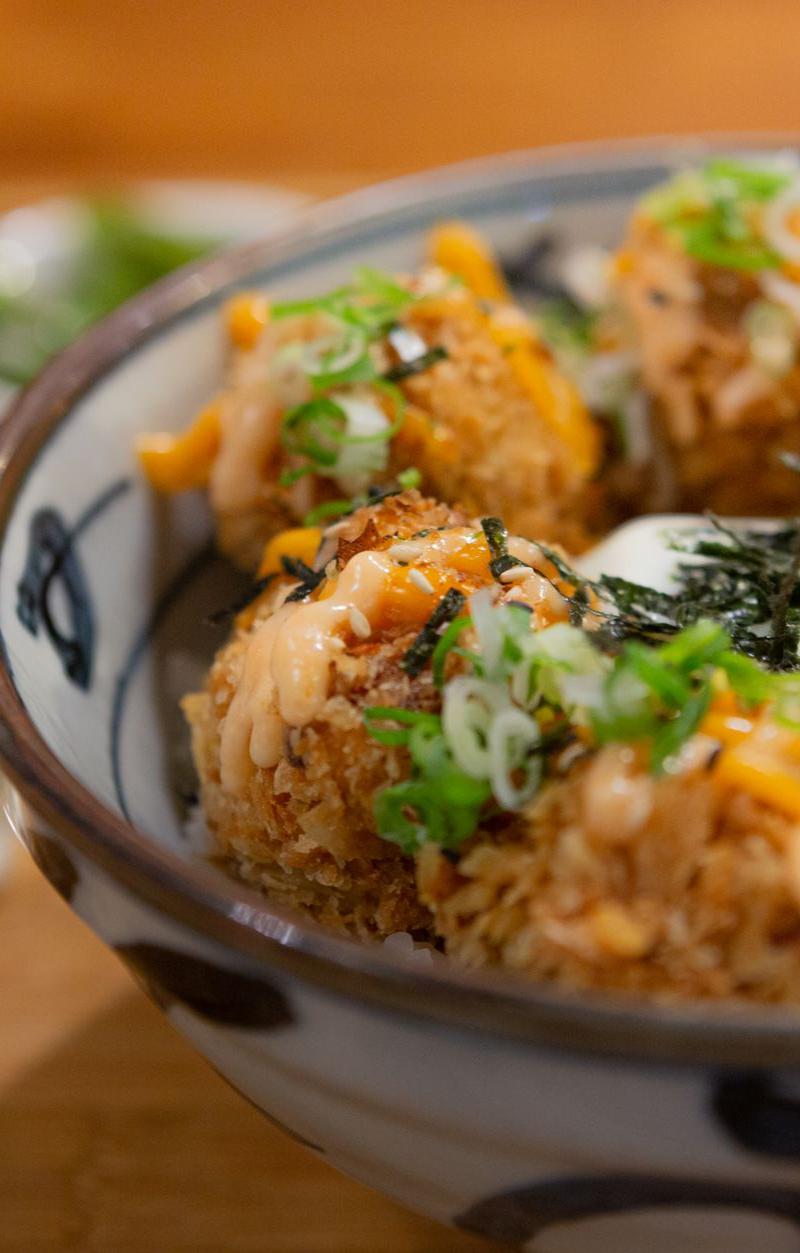 Crispy Yaki Onigiri with Soft-Boiled Egg