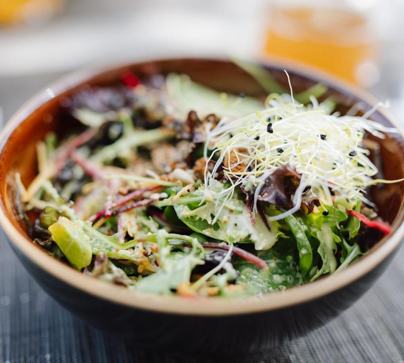 Crunchy Sesame Slaw with Crispy Shallots