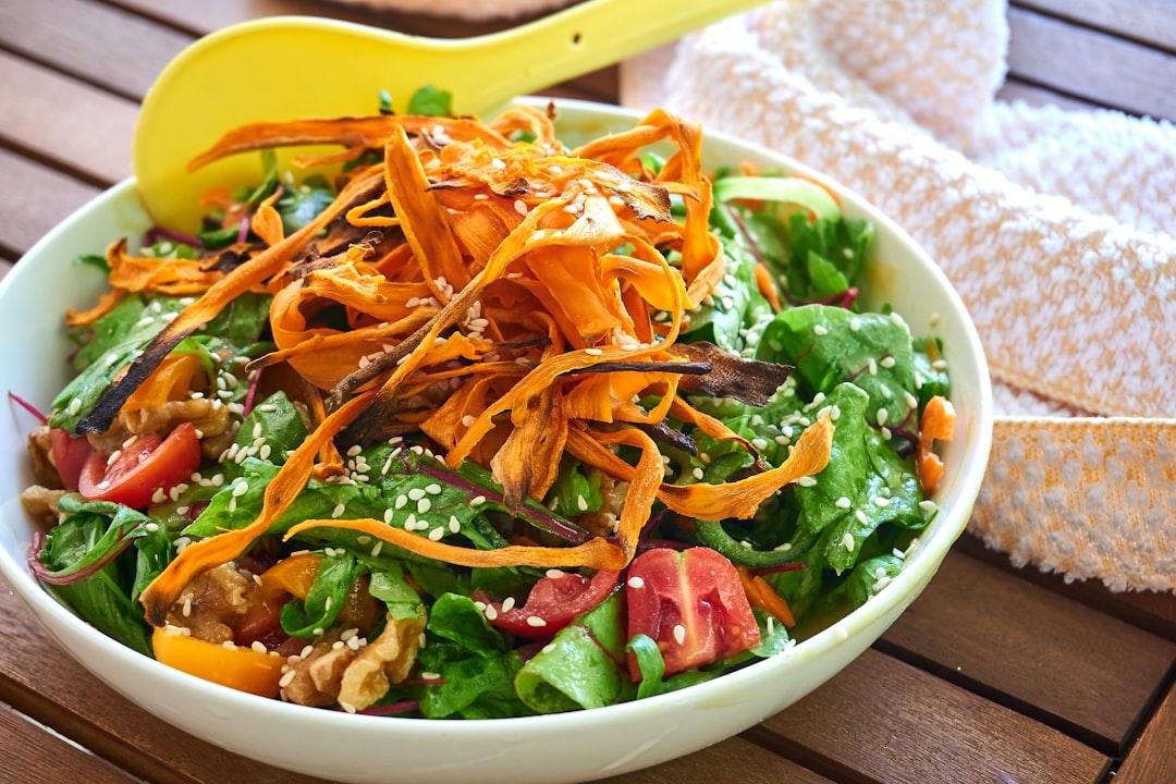 Crunchy Sesame Slaw with Sweet Potato