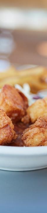 20-Min Cuban Fried Pork with Fries & Slaw