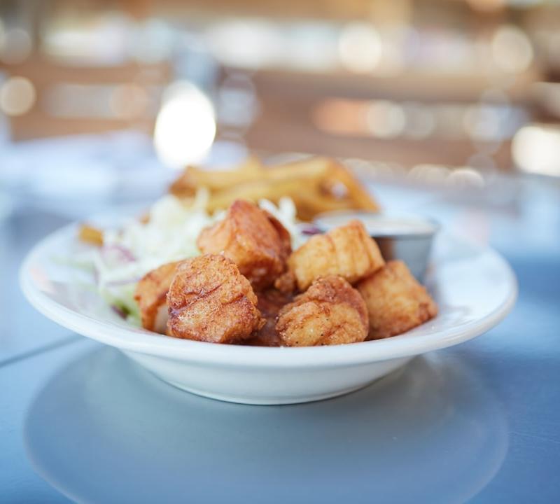 20-Min Cuban Fried Pork with Fries & Slaw