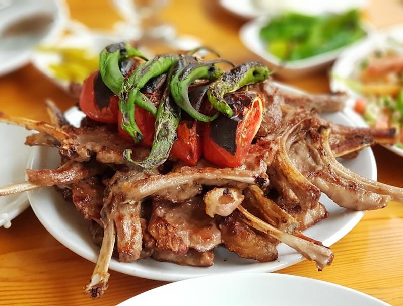 Sheet-Pan Cumin Lamb Chops with Charred Veg