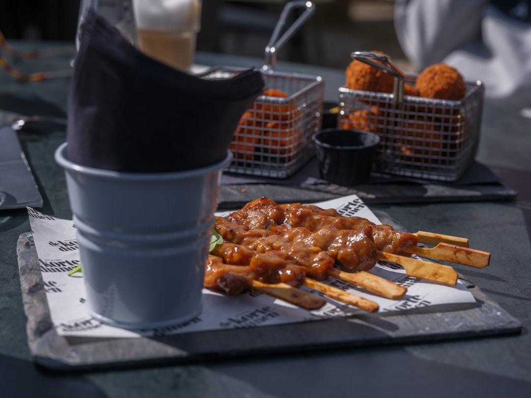 Dak Kkochi (Korean Glazed Chicken Skewers)