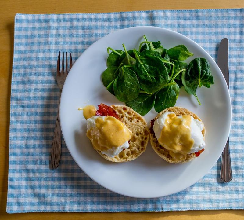 Eggs Benedict with Canadian Bacon