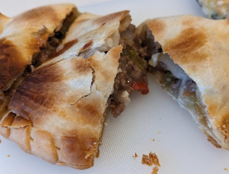 Empanada Gallega with Seafood and Peppers
