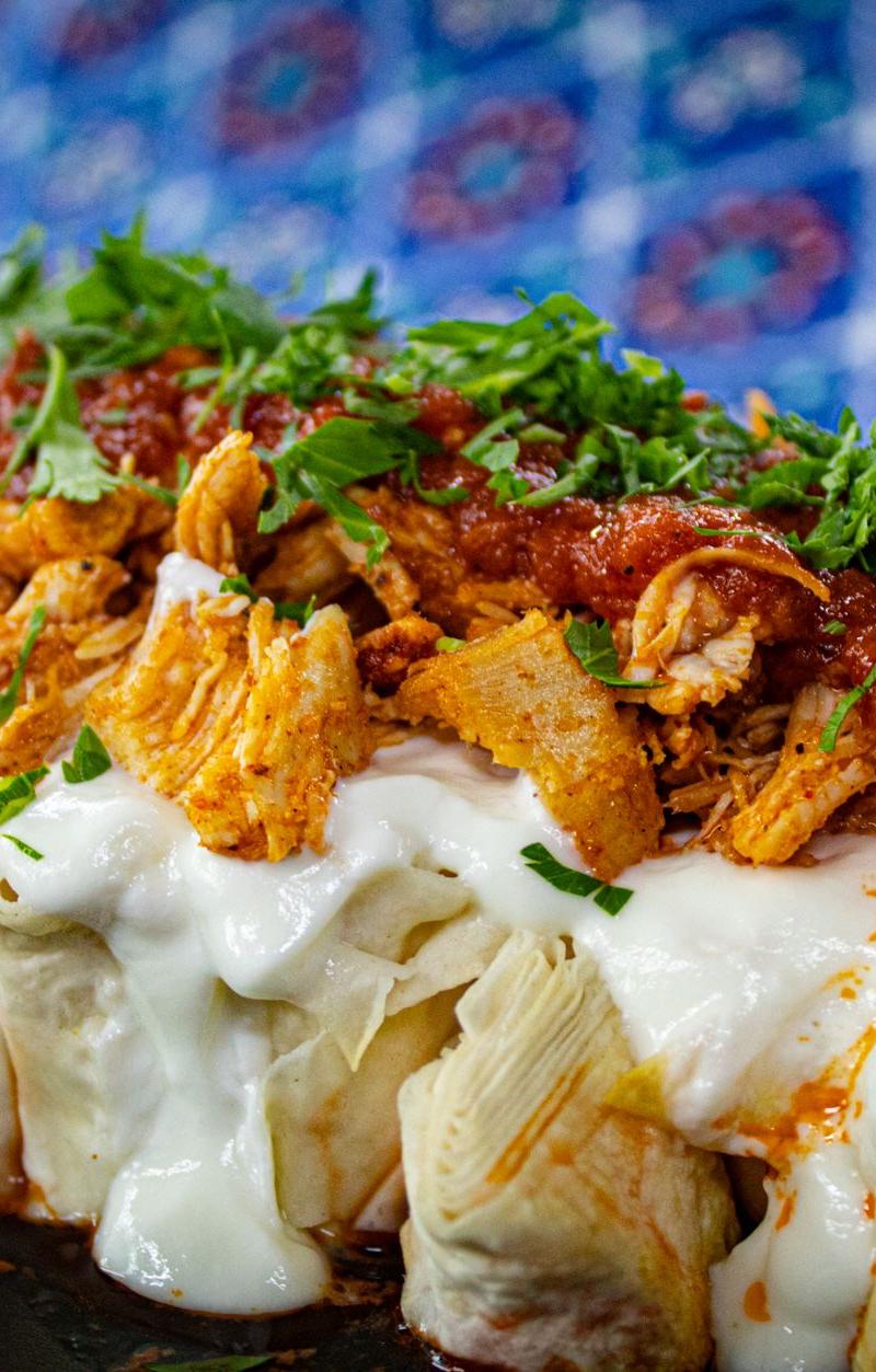 Enchiladas Mineras with Chicken