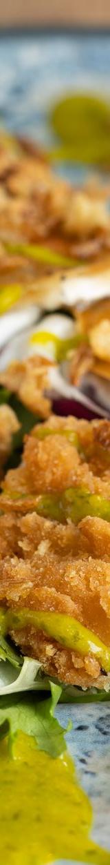 Esquites Salad with Crispy Chicken