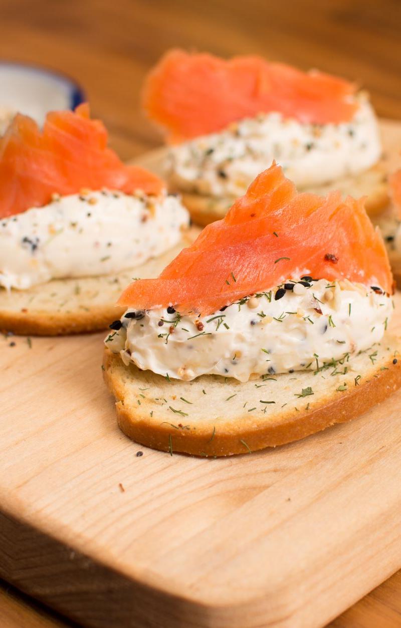 Everything Bagel with Lox & Cream Cheese