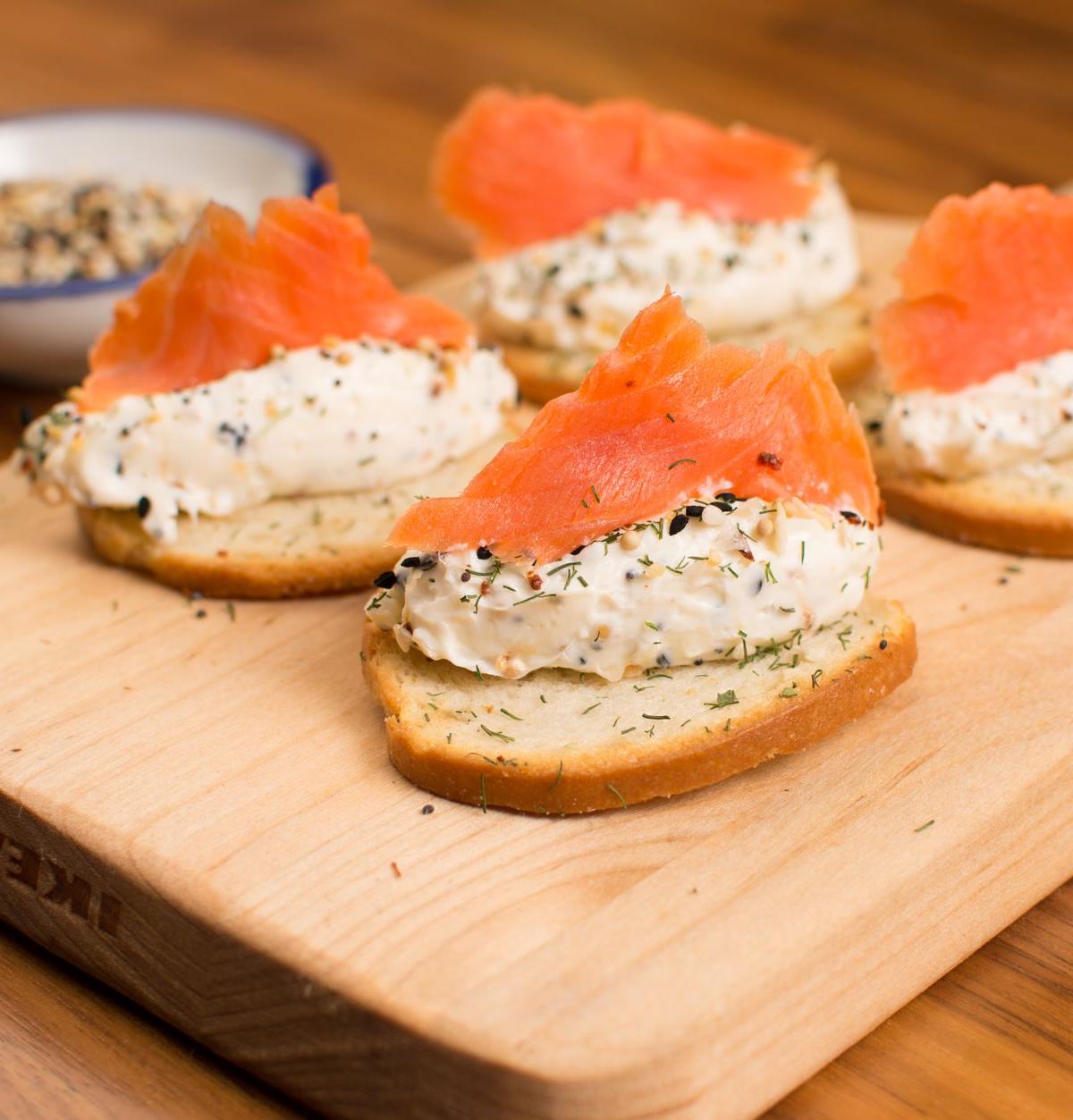 Everything Bagel with Lox & Cream Cheese