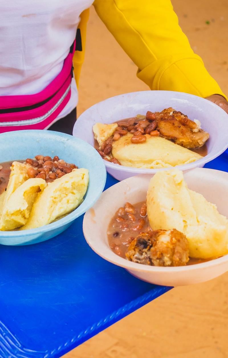 Ewa Agoyin with Yam & Plantain