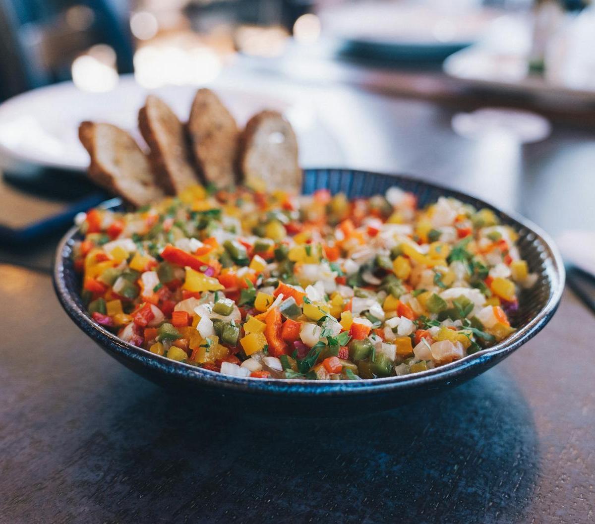 Ezme — Turkish Spicy Tomato Pepper Dip