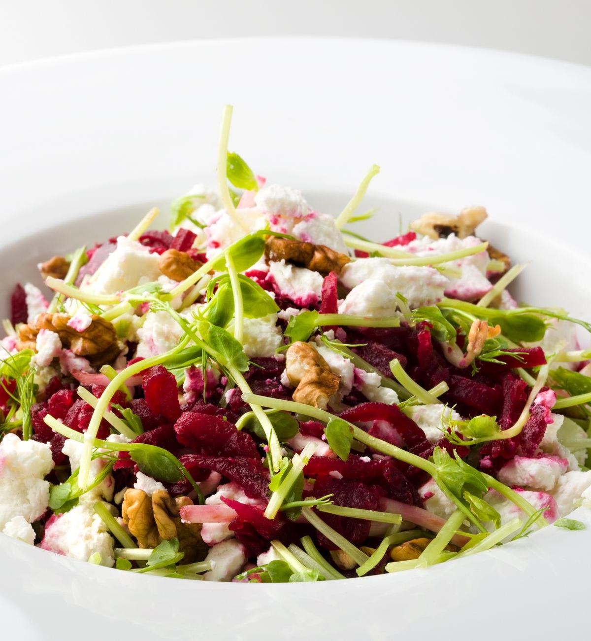 Farro Salad with Goat Cheese