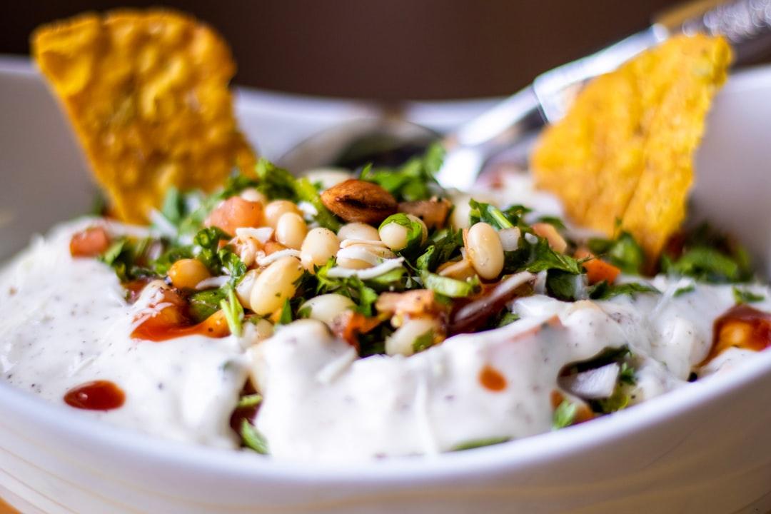 Lebanese Pita and Hummus Breakfast