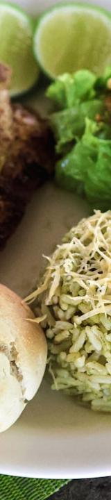 Frango Grelhado with Green Rice & Lime