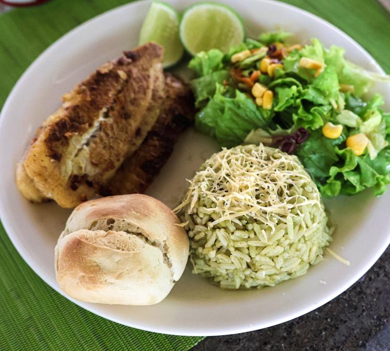 Frango Grelhado with Green Rice & Lime