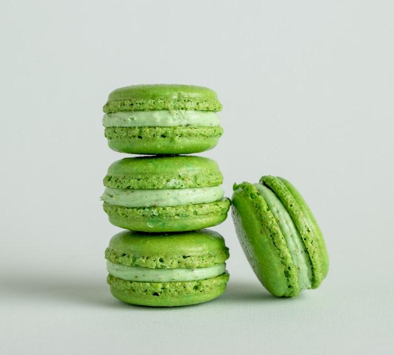 French Pistachio Macarons