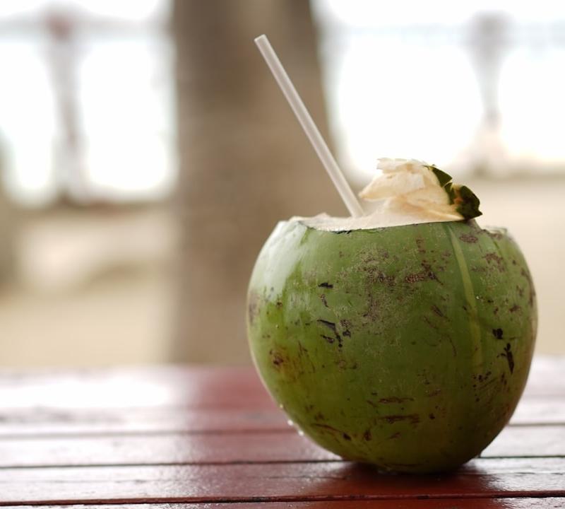 Fresh Coconut Water With Lime