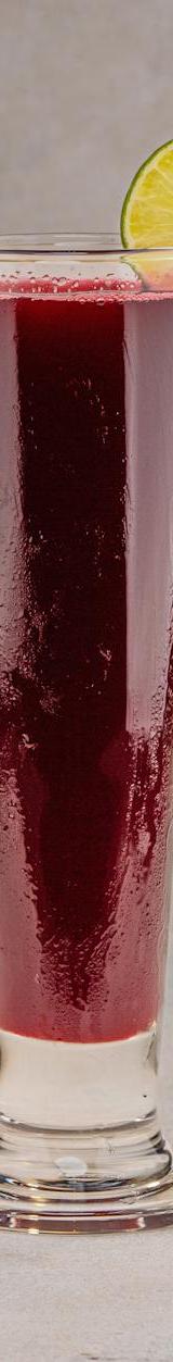 Fresh Pomegranate Juice with Lime & Seeds