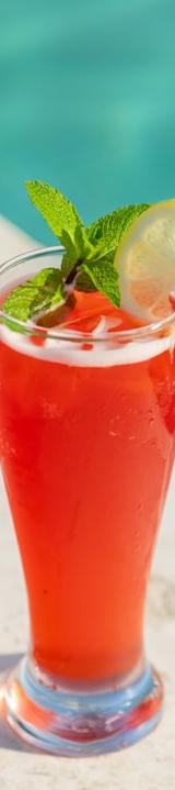 Fresh Watermelon Juice with Mint & Ice